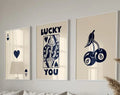 DecorBites™ Retro Wall Art Posters Set - Queen of Hearts Theme