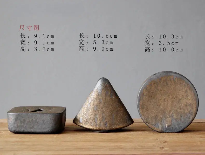 DecorBites™ Retro Zen Flower Pottery Vase Ornaments