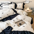 DecorBites™ Rose Embroidered Duvet Cover Set, Princess Style