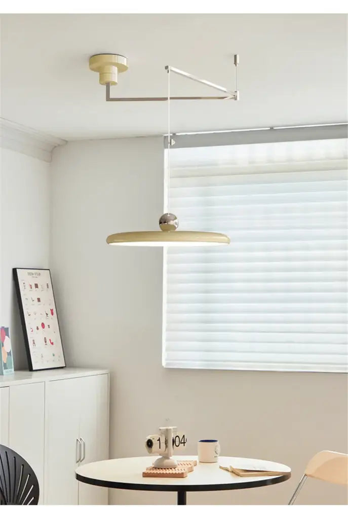 DecorBites™ Rotatable Nordic LED Pendant Light - Cream Iron Chandelier