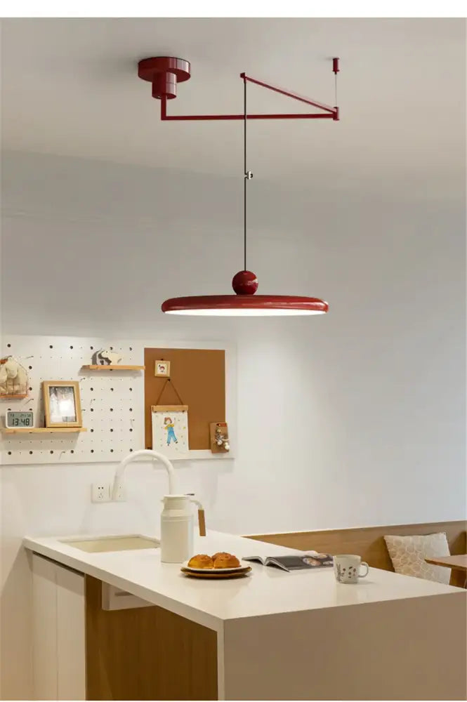 DecorBites™ Rotatable Nordic LED Pendant Light - Cream Iron Chandelier