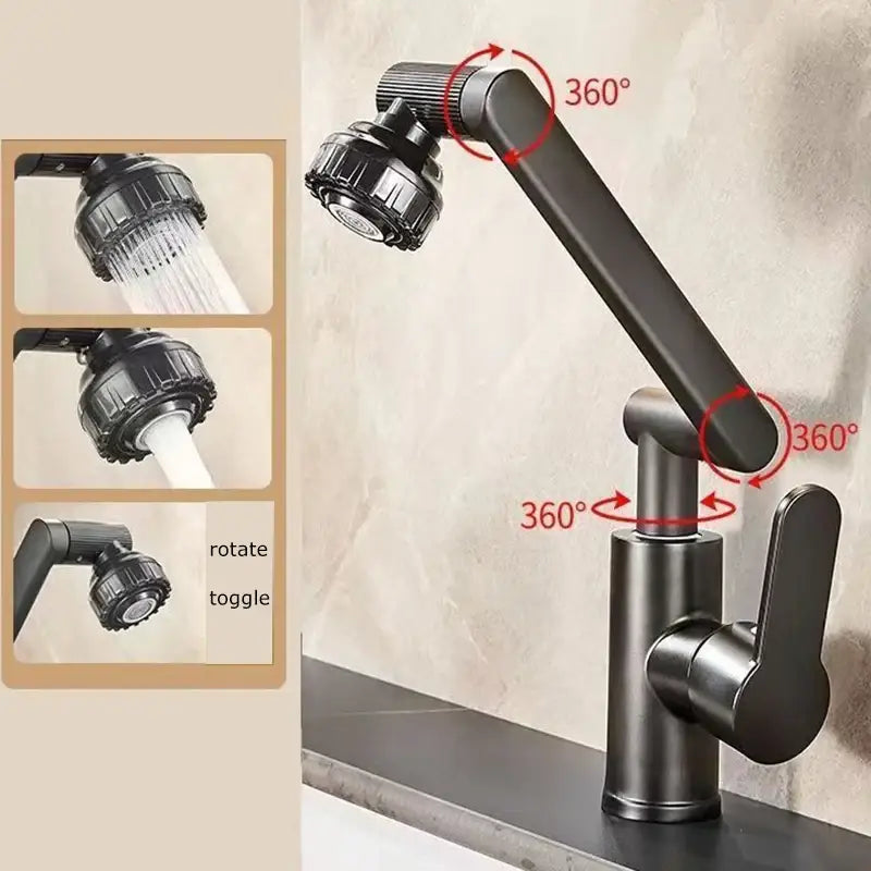 DecorBites™ Rotating Dual-mode Faucet for Kitchen and Bathroom