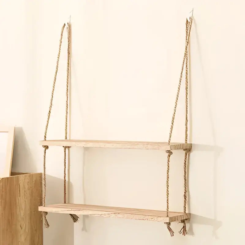 DecorBites™ Rustic Wood Floating Wall Shelves - Set of 3