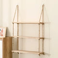 DecorBites™ Rustic Wood Floating Wall Shelves - Set of 3
