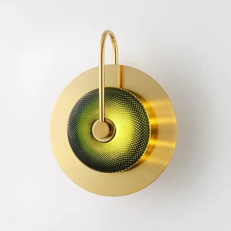 DecorBites™ Scandinavian Brass Wall Sconce