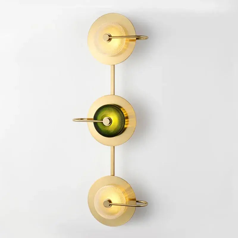 DecorBites™ Scandinavian Brass Wall Sconce