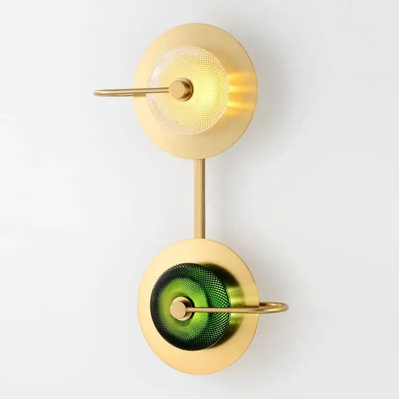 DecorBites™ Scandinavian Brass Wall Sconce
