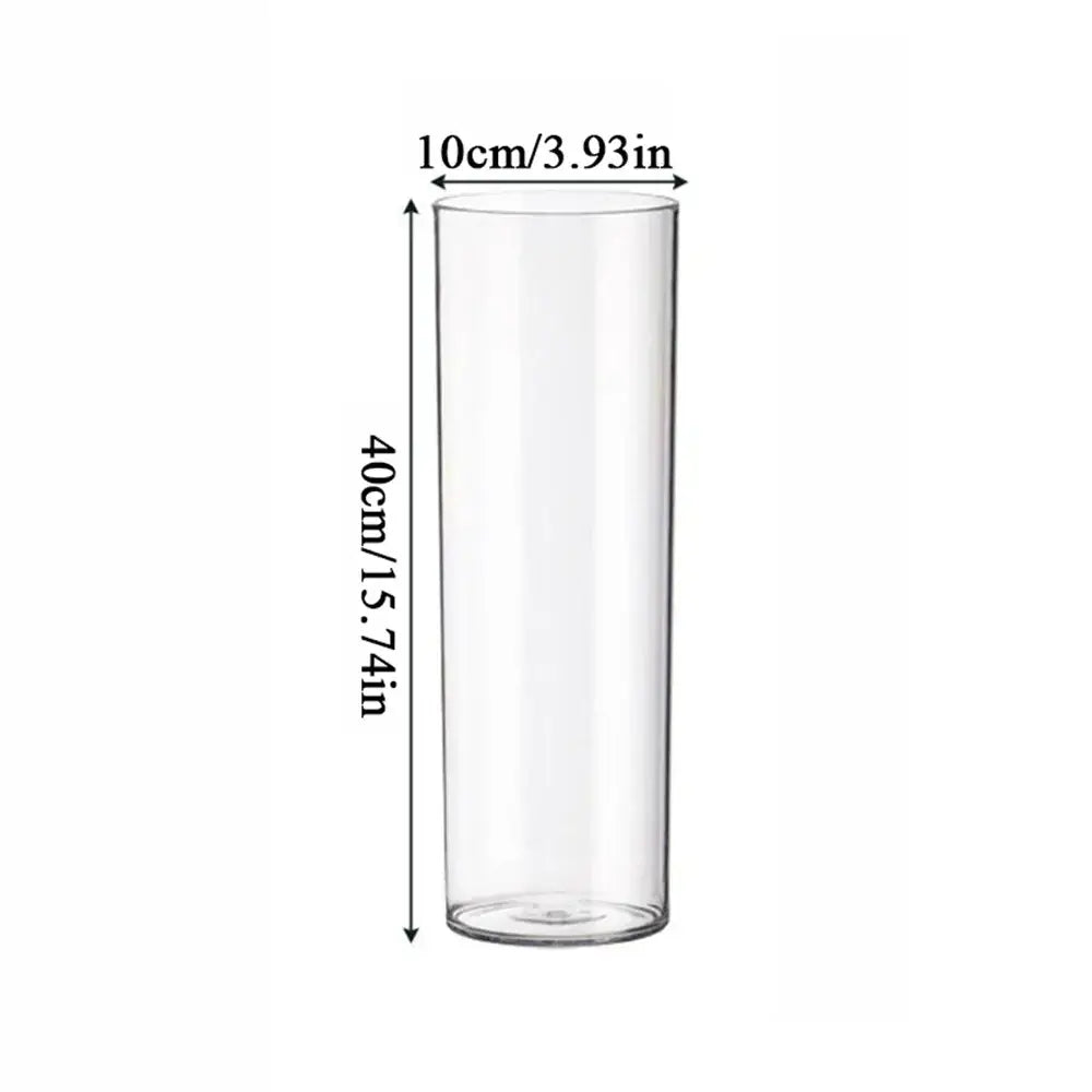 DecorBites™ Shatterproof Clear Acrylic Cylinder Vase