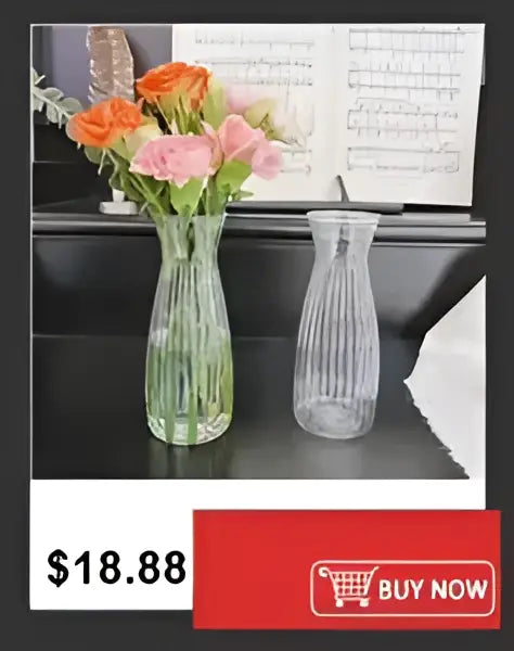 DecorBites™ Shatterproof Clear Acrylic Flower Vase