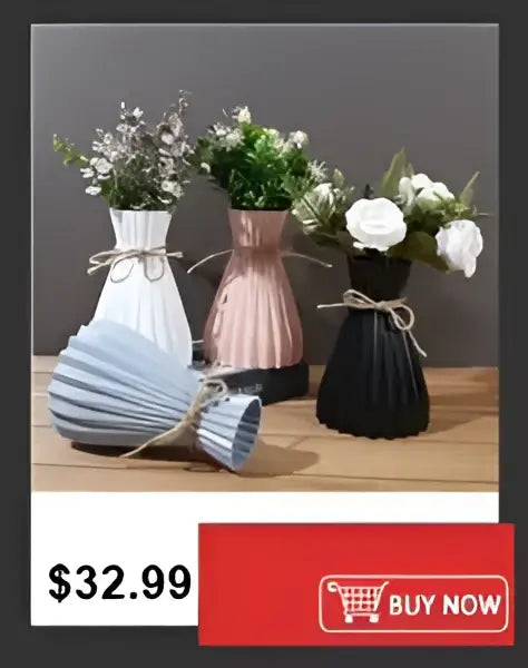 DecorBites™ Shatterproof Clear Acrylic Flower Vase
