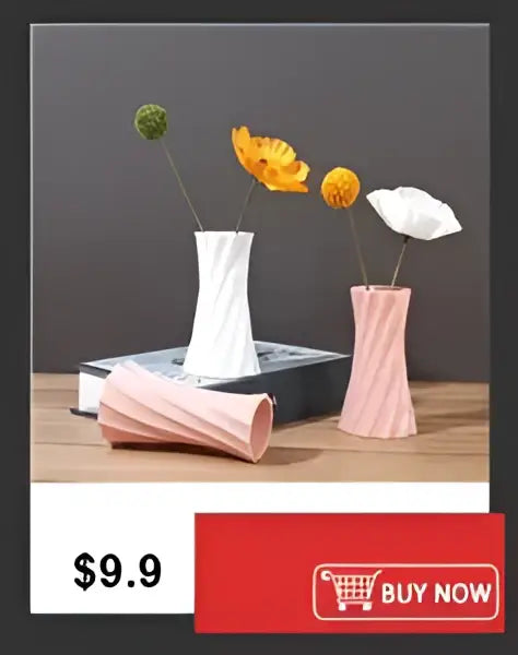 DecorBites™ Shatterproof Clear Acrylic Flower Vase