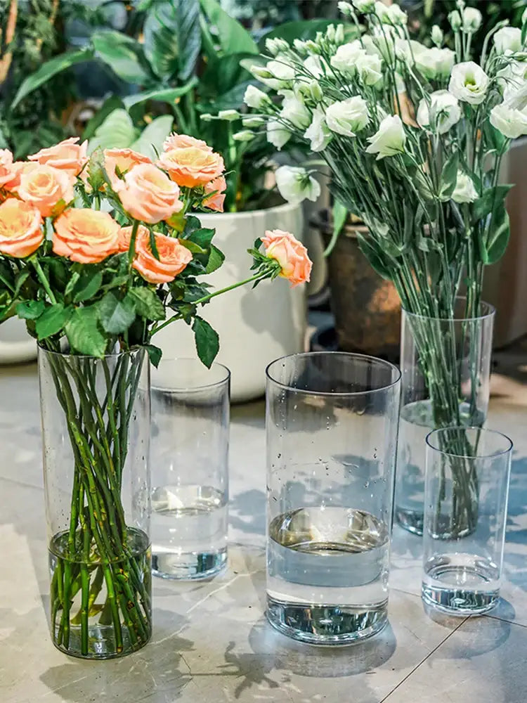 DecorBites™ Shatterproof Tall Transparent Acrylic Flower Vase