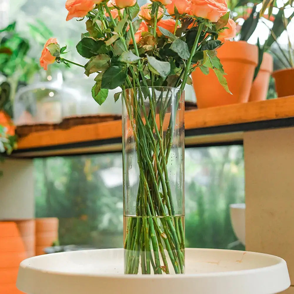 DecorBites™ Shatterproof Tall Transparent Acrylic Flower Vase