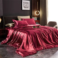 DecorBites™ Silk Bedding Set: Luxury Satin Sheets & Pillowcases
