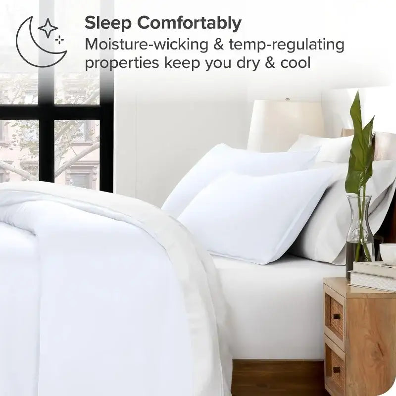 DecorBites™ Silky Cooling Duvet Cover Set, 3pcs Full/Queen/King