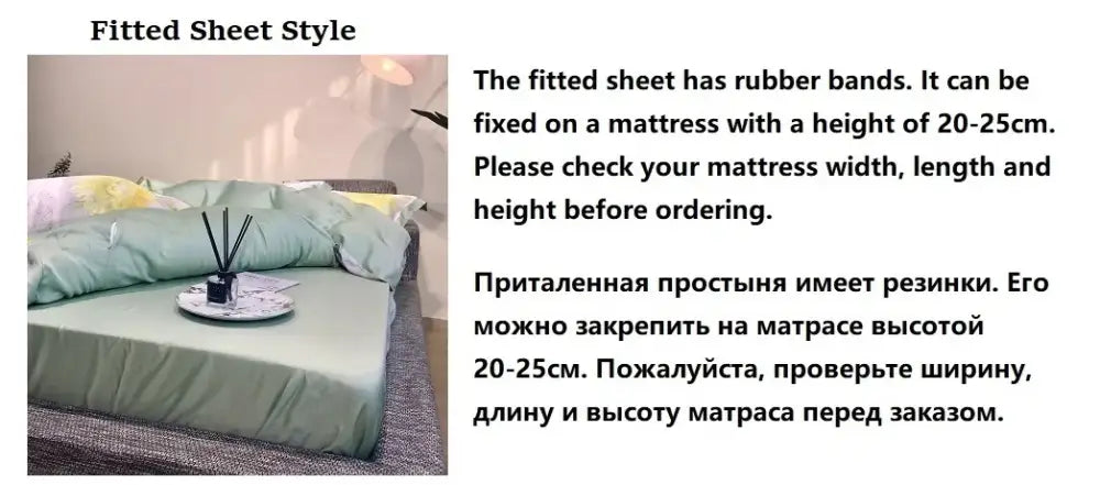طقم شراشف سرير من ألياف الأوكالبتوس الحريرية DecorBites™ - نقشة فهد الغابة