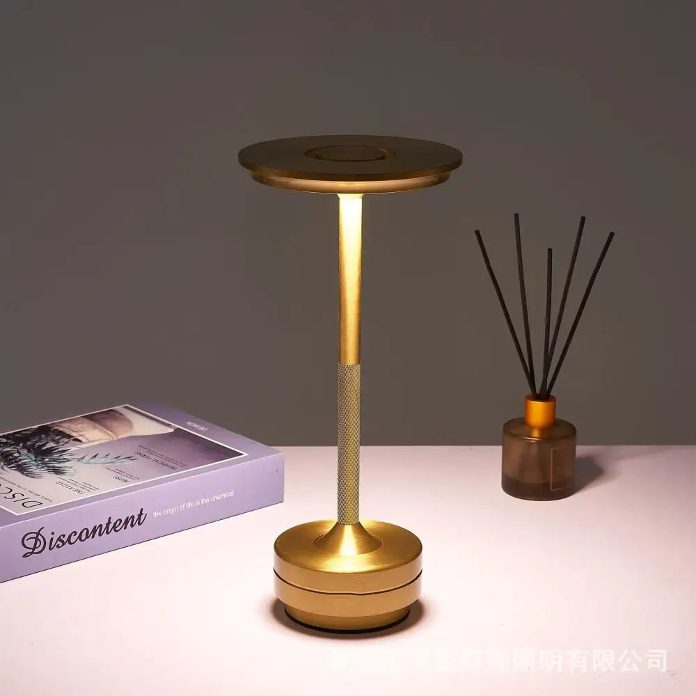 DecorBites™ Simple charging LED Desk Lamp restaurant bar desk lamp dimming atmosphere retro portable charging touch USB desk lamp