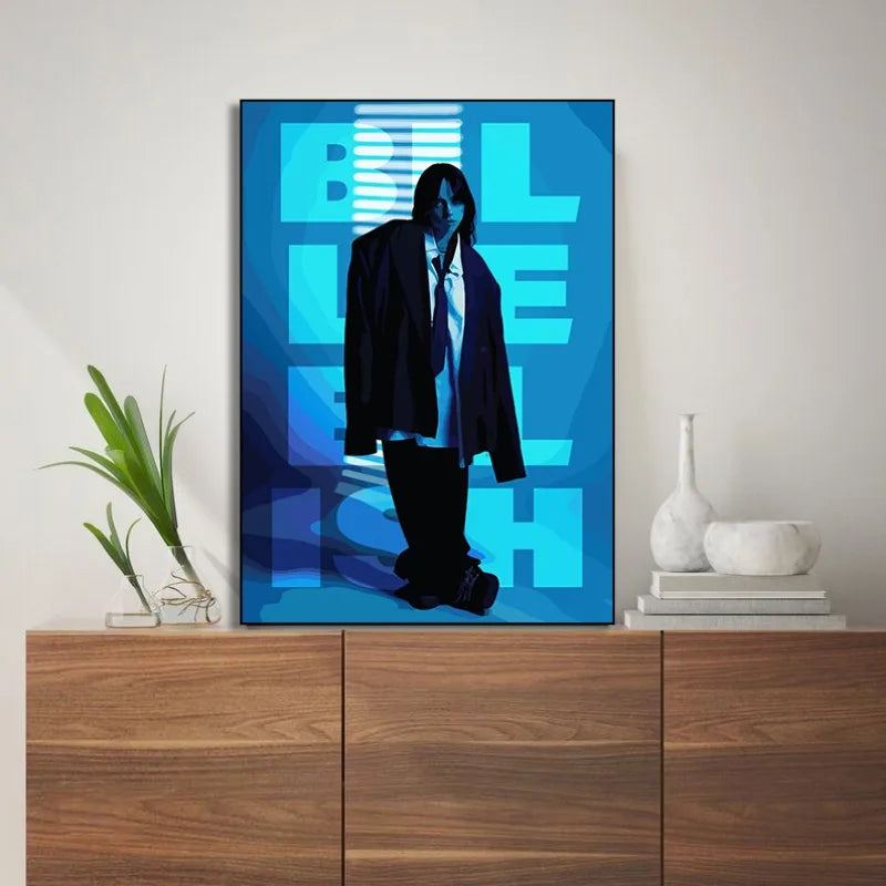 DecorBites™ Singer B-Billies Canvas Art Print for Home Decor