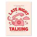 Pink vintage rotary telephone illustration on blush background in DecorBites™ styles lyrics art poster featuring Harris Styles