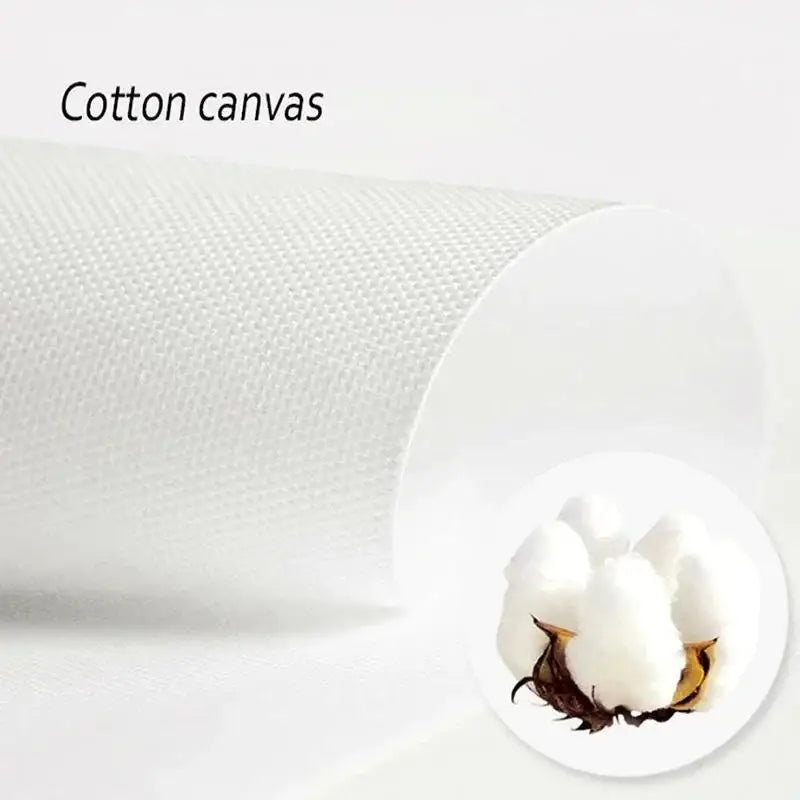 White cotton canvas fabric with textured weave for decorbites™ singer harris styles styles lyrics art poster