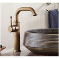 DecorBites™ Single Handle Antique Brass Bathroom Faucet