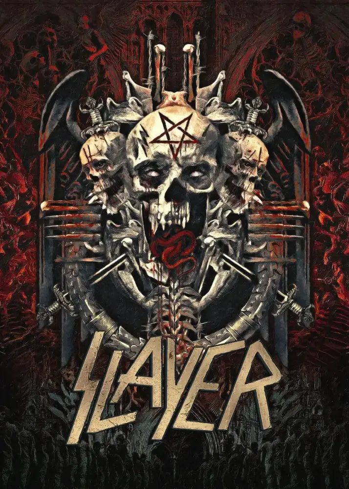 DecorBites™ Slayer Heavy Metal Band Album Poster Canvas Art