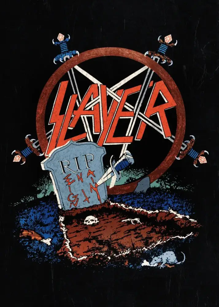 DecorBites™ Slayer Heavy Metal Band Album Poster Canvas Art