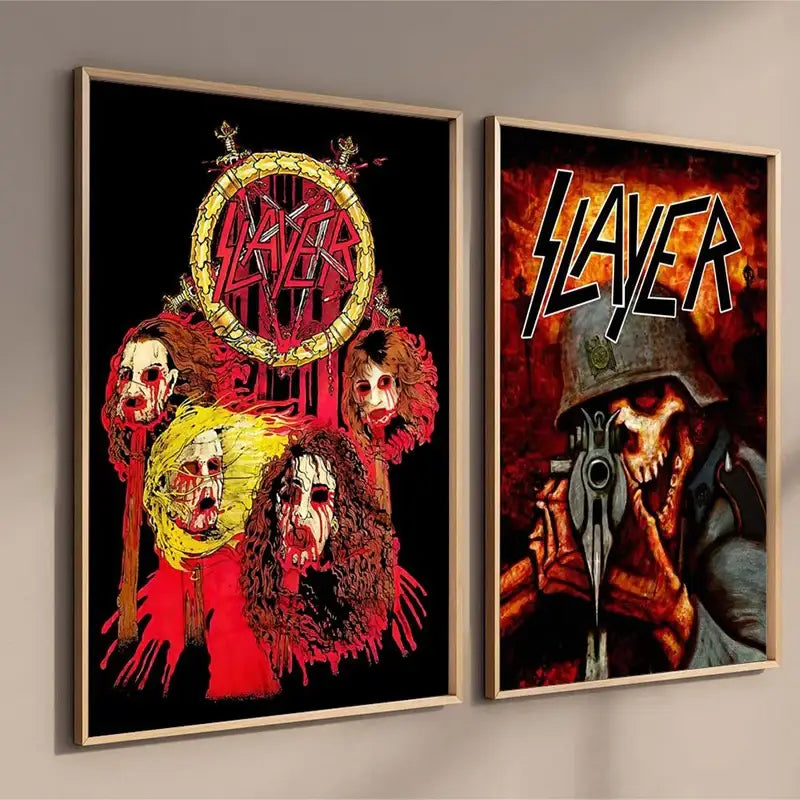DecorBites™ Slayer Heavy Metal Band Album Poster Canvas Art