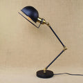 DecorBites™ Sleek Black Metallic Dome LED Table Light - Simplicity Single-Bulb Nightstand Lighting for Bedrooms