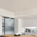 DecorBites™ Sleek Black/White Arch Island LED Pendant Lamp for Elegant Dining Table Lighting
