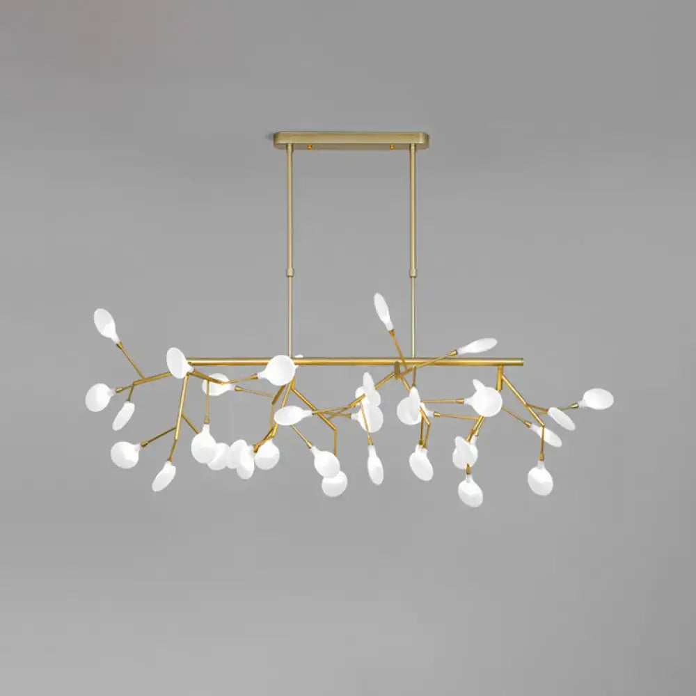 DecorBites™ Sleek Firefly LED Dining Room Pendant Light with Opal Glass - Minimalist Island Chandelier