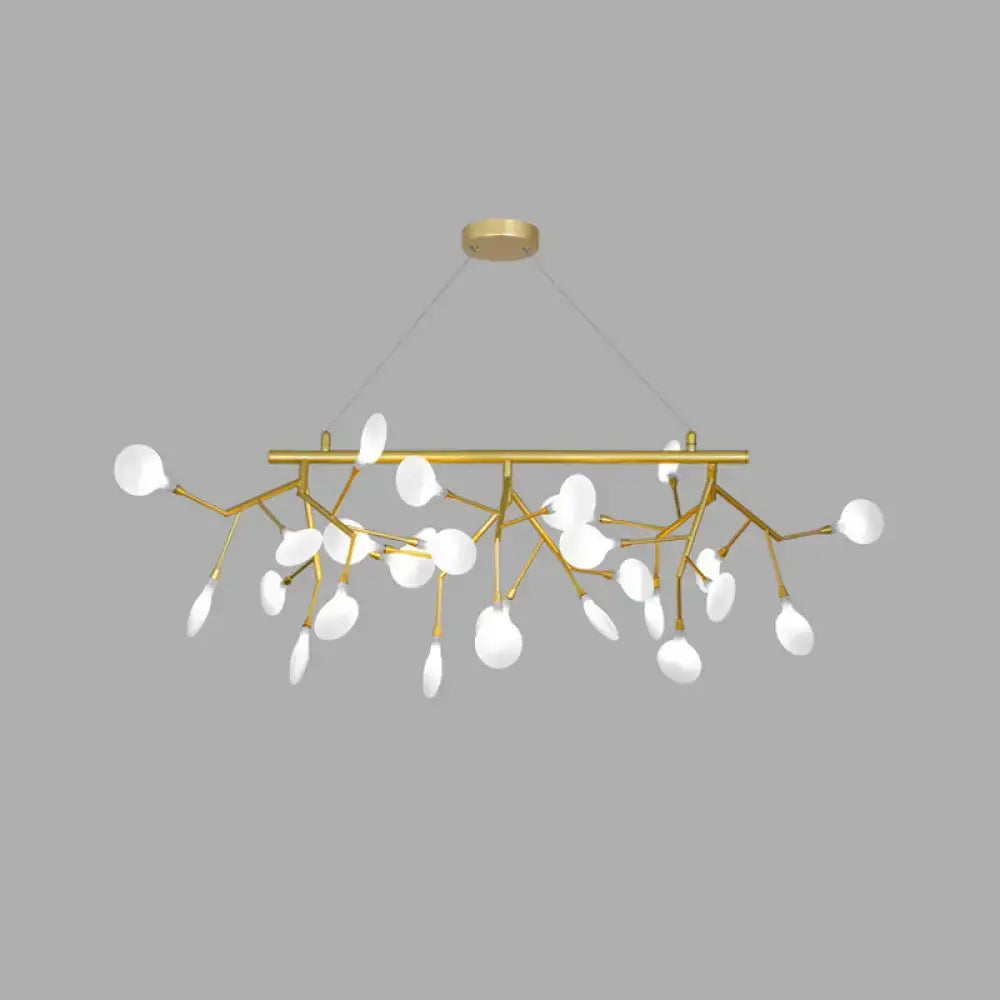 DecorBites™ Sleek Firefly LED Dining Room Pendant Light with Opal Glass - Minimalist Island Chandelier