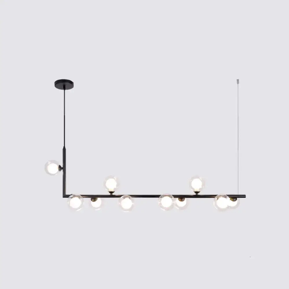DecorBites™ Sleek Glass Pendant Light for Dining Room with Hanging Island Design