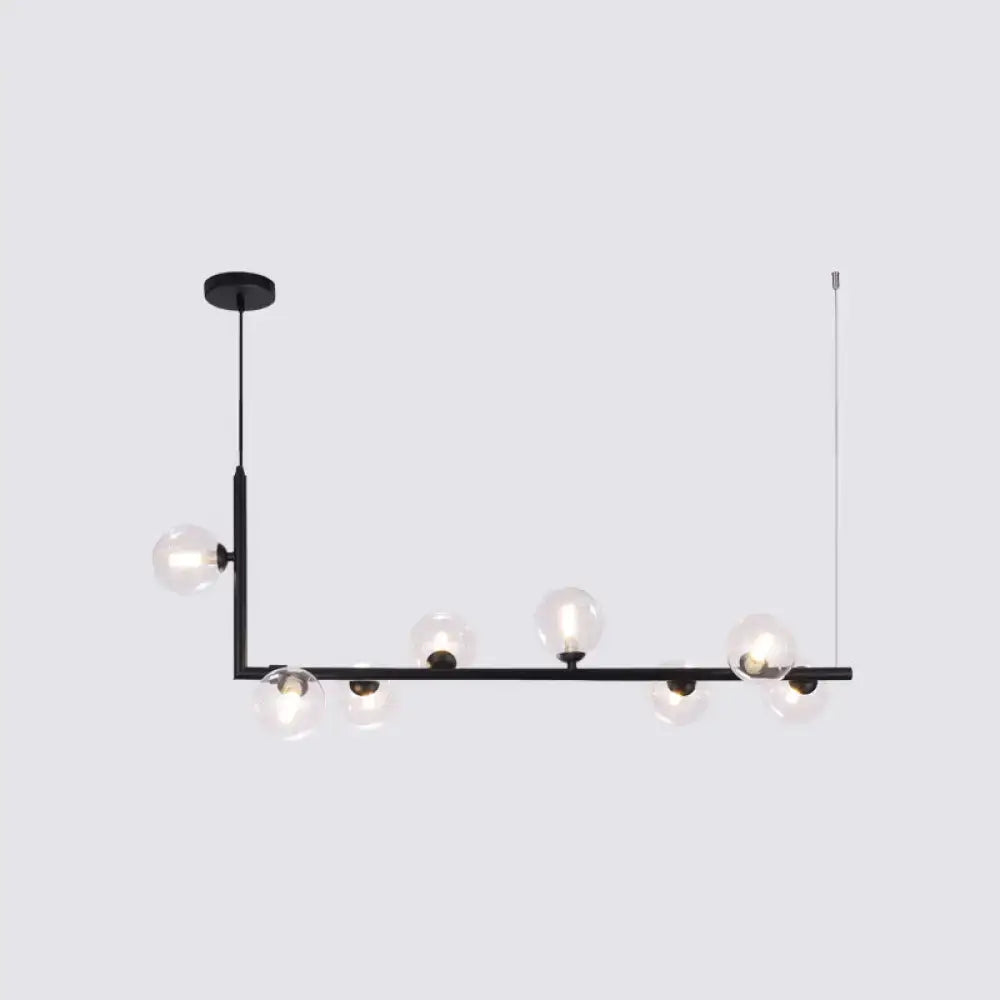 DecorBites™ Sleek Glass Pendant Light for Dining Room with Hanging Island Design
