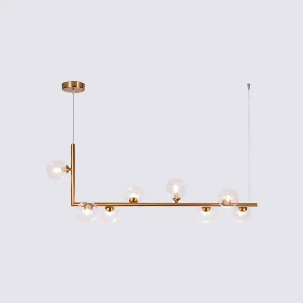 DecorBites™ Sleek Glass Pendant Light for Dining Room with Hanging Island Design