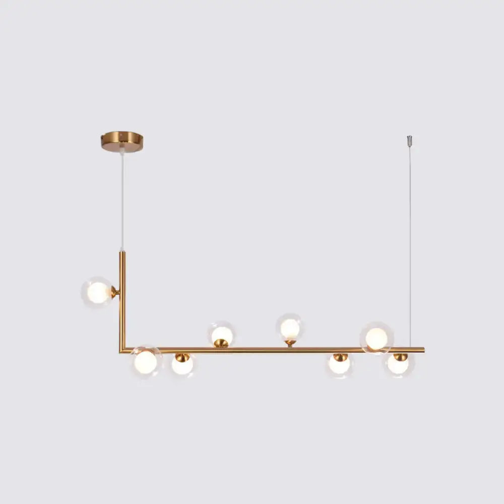 DecorBites™ Sleek Glass Pendant Light for Dining Room with Hanging Island Design
