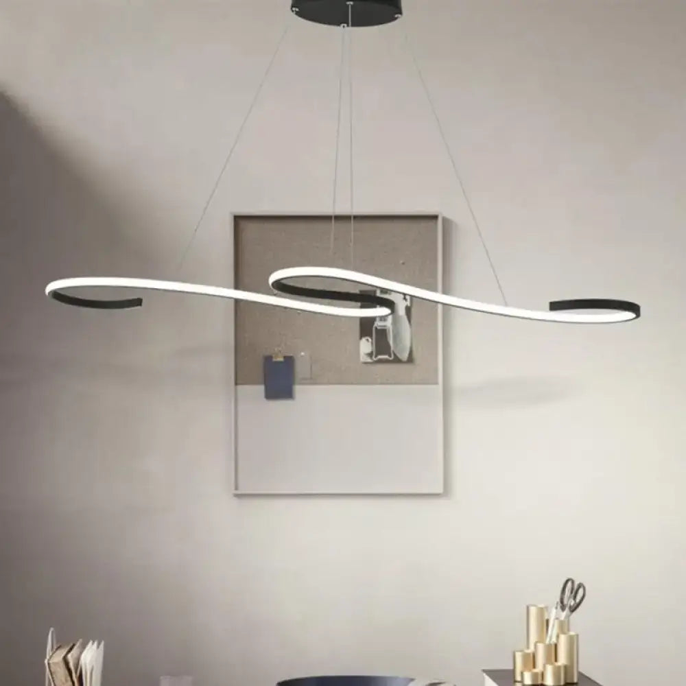 DecorBites™ Sleek LED Island Pendant Light Fixture for Restaurants - Simplicity Metal Design