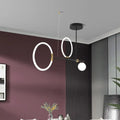 DecorBites™ Sleek Metal Crossed Line Island Light - Simplicity 3 Heads