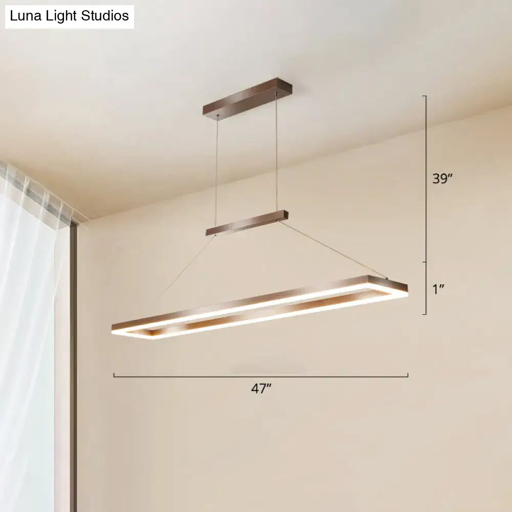 DecorBites™ Sleek Metal Island Ceiling LED Pendant Light for Dining Room - Simplicity and Style
