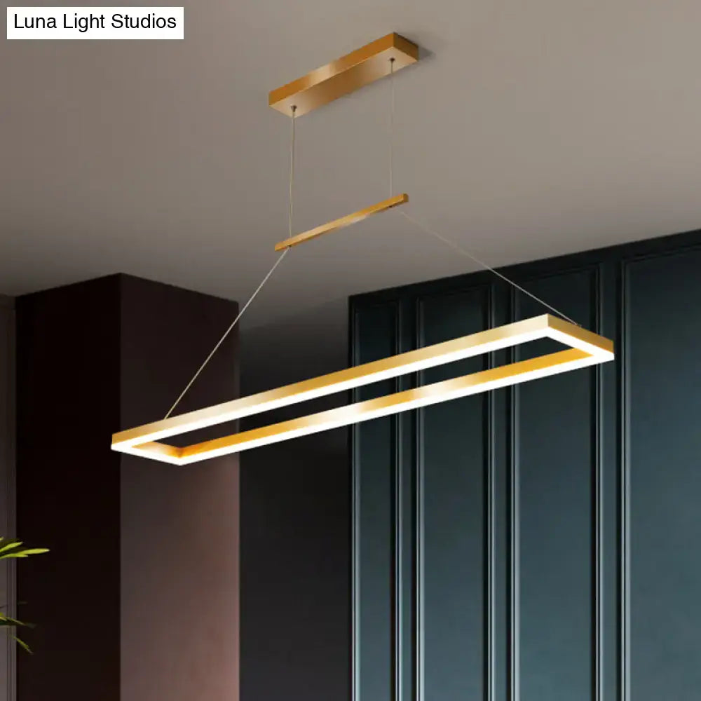 DecorBites™ Sleek Metal Island Ceiling LED Pendant Light for Dining Room - Simplicity and Style