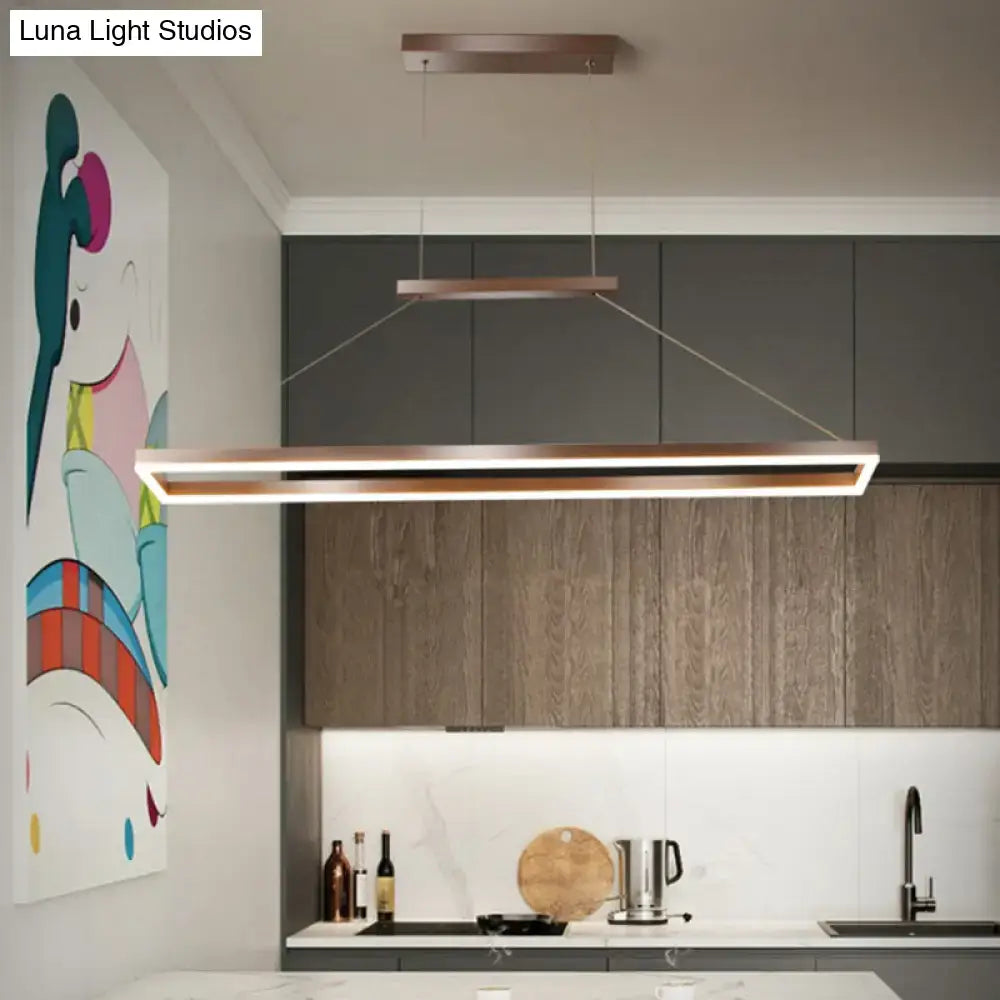 DecorBites™ Sleek Metal Island Ceiling LED Pendant Light for Dining Room - Simplicity and Style