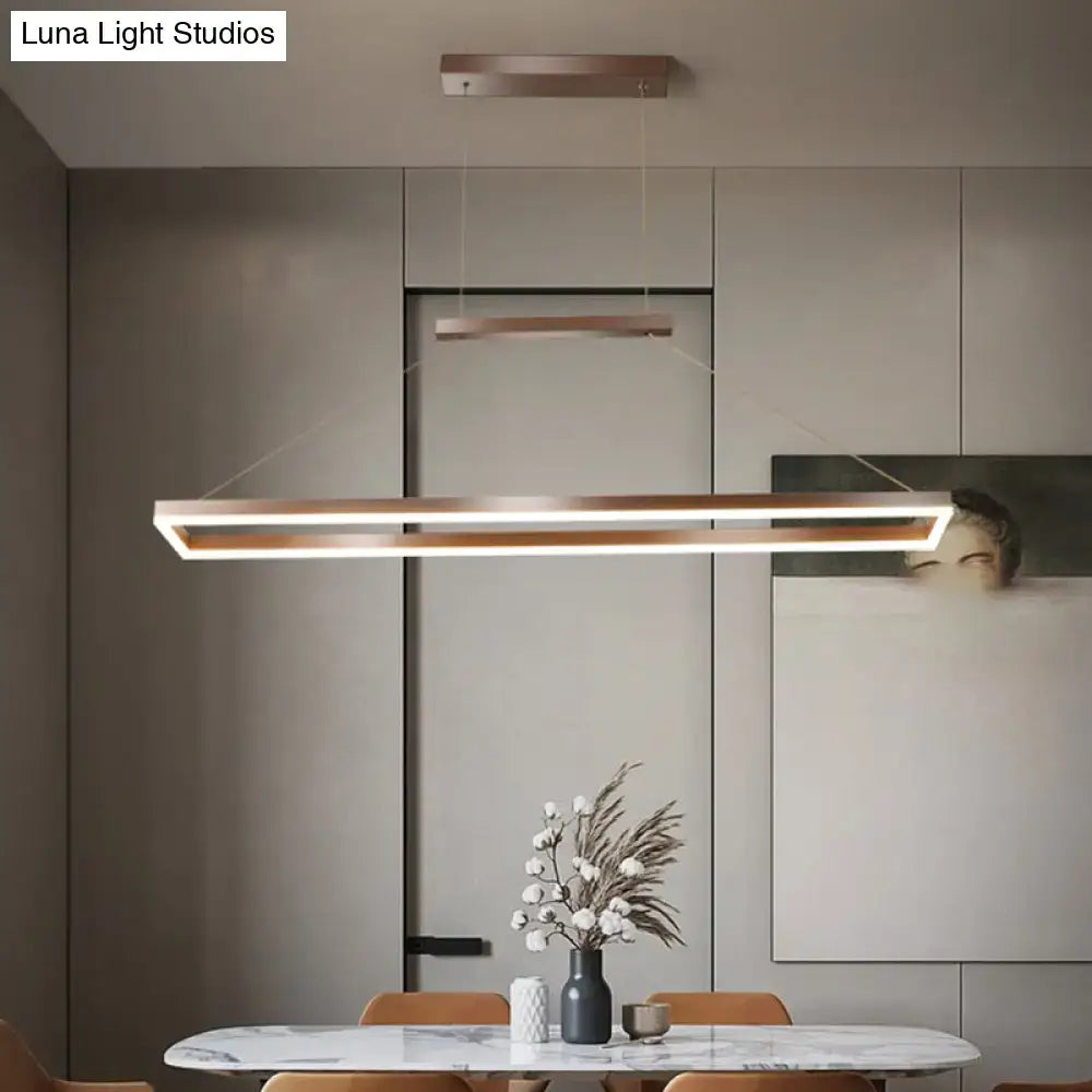 DecorBites™ Sleek Metal Island Ceiling LED Pendant Light for Dining Room - Simplicity and Style