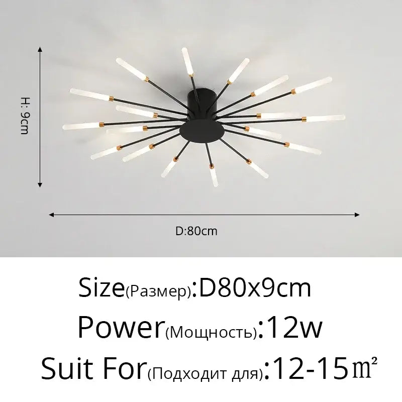 DecorBites™ Sleek Nordic LED Chandelier for Modern Home