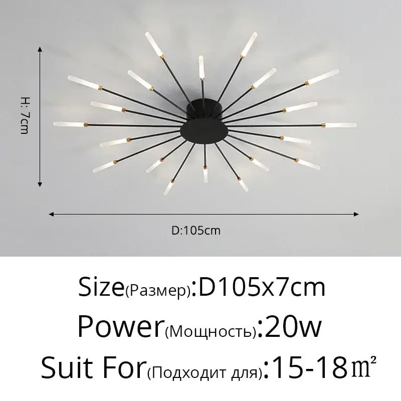 DecorBites™ Sleek Nordic LED Chandelier for Modern Home
