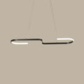 DecorBites™ Sleek Ring and Curve Dining Room Pendant Light with LED Ceiling Mount – Minimalistic Metal Simplicity