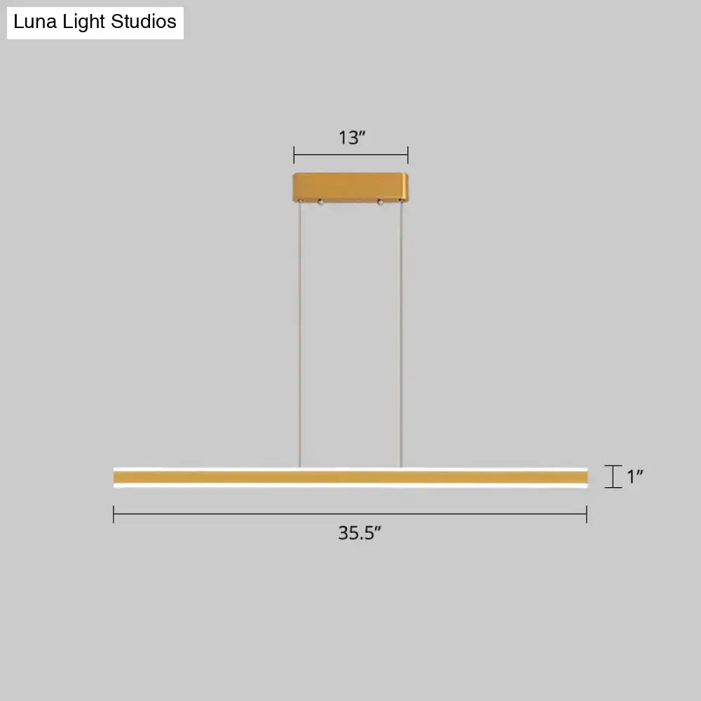 DecorBites™ Sleek Triangle Island Light: Aluminum LED Hanging Lamp for Restaurants