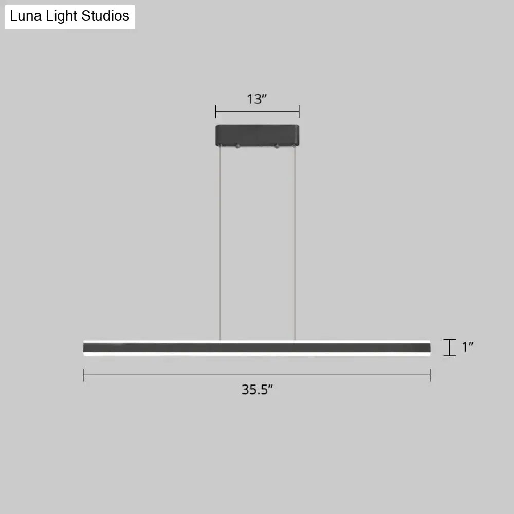 DecorBites™ Sleek Triangle Island Light: Aluminum LED Hanging Lamp for Restaurants
