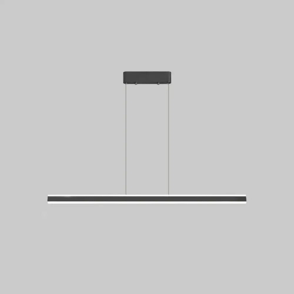 DecorBites™ Sleek Triangle Island Light: Aluminum LED Hanging Lamp for Restaurants