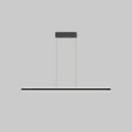 DecorBites™ Sleek Triangle Island Light: Aluminum LED Hanging Lamp for Restaurants