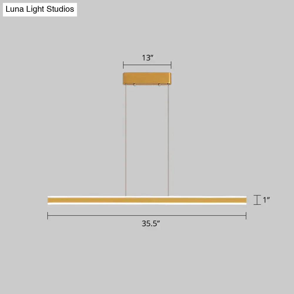 DecorBites™ Sleek Triangle Island Light: Aluminum LED Hanging Lamp for Restaurants